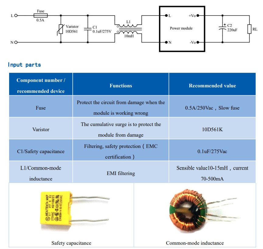 Hilink HLK 5M05 Typical Application Circuits