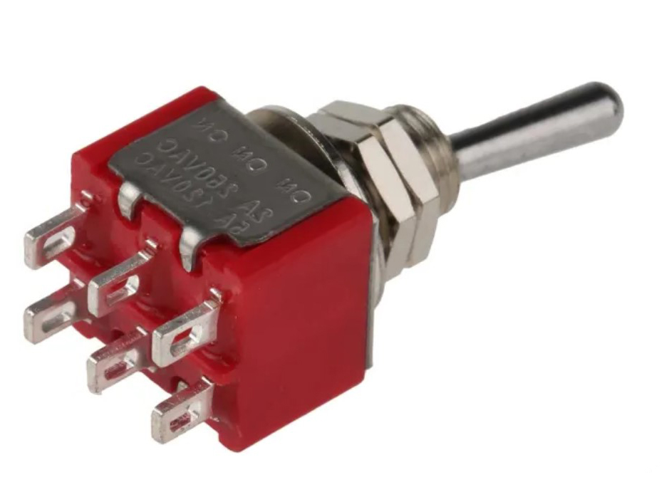 DPDT Toggle switch on-on-on